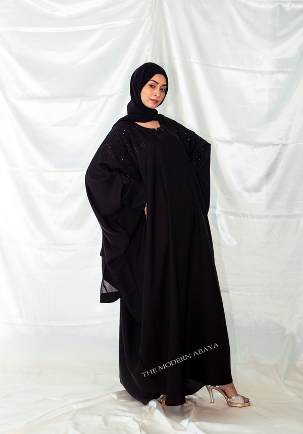 Black Stone Abaya