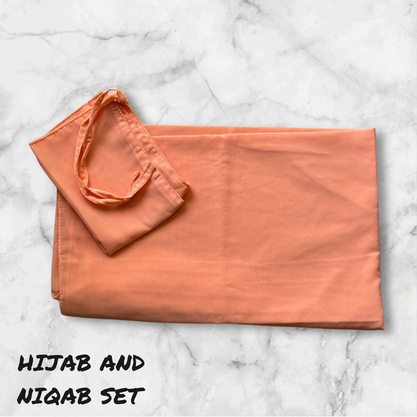 Hijab Niqab Set - Peach