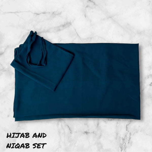 Hijab Niqab Set - Teal