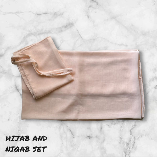 Hijab Niqab Set - Pale